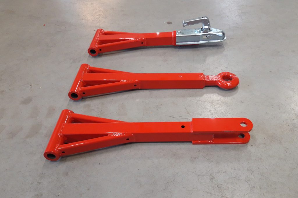 3 verschiedene Deichsel für TRW Anhänger