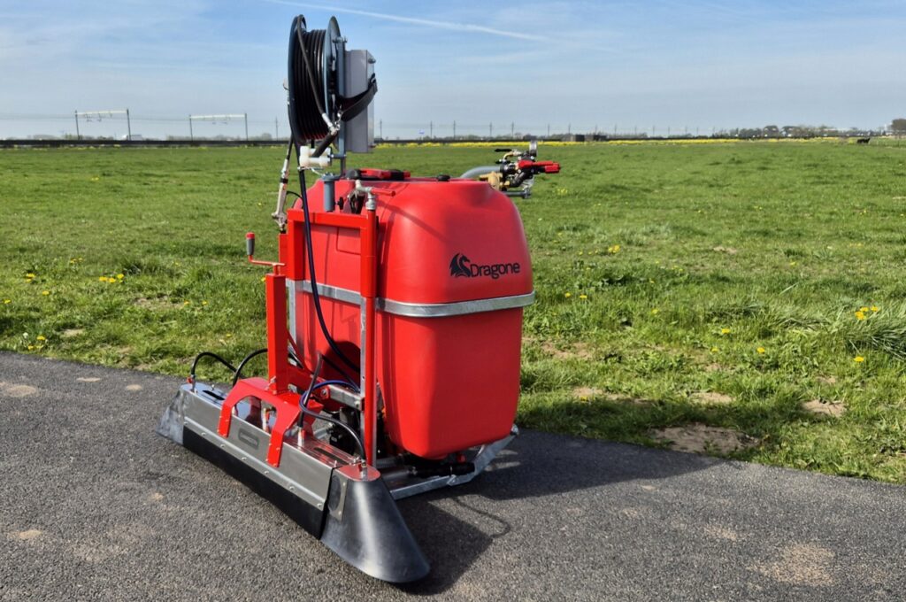 Dragone GR-400 + RVS Spritzkappe mit 5 Düsen + Schlauchaufroller