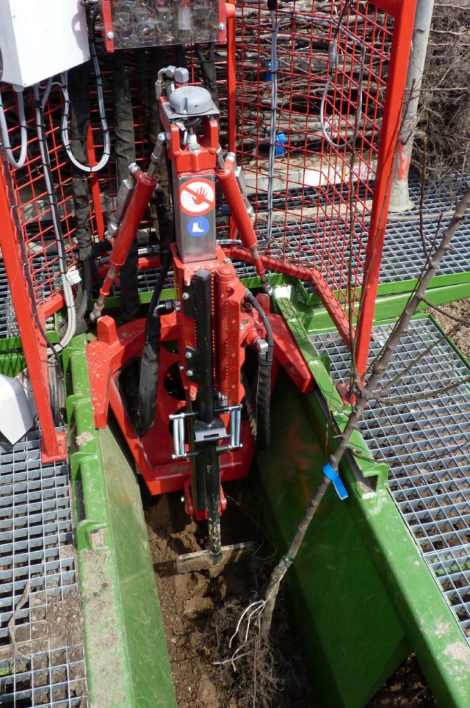 GPS Markierung für Pflanzabstand