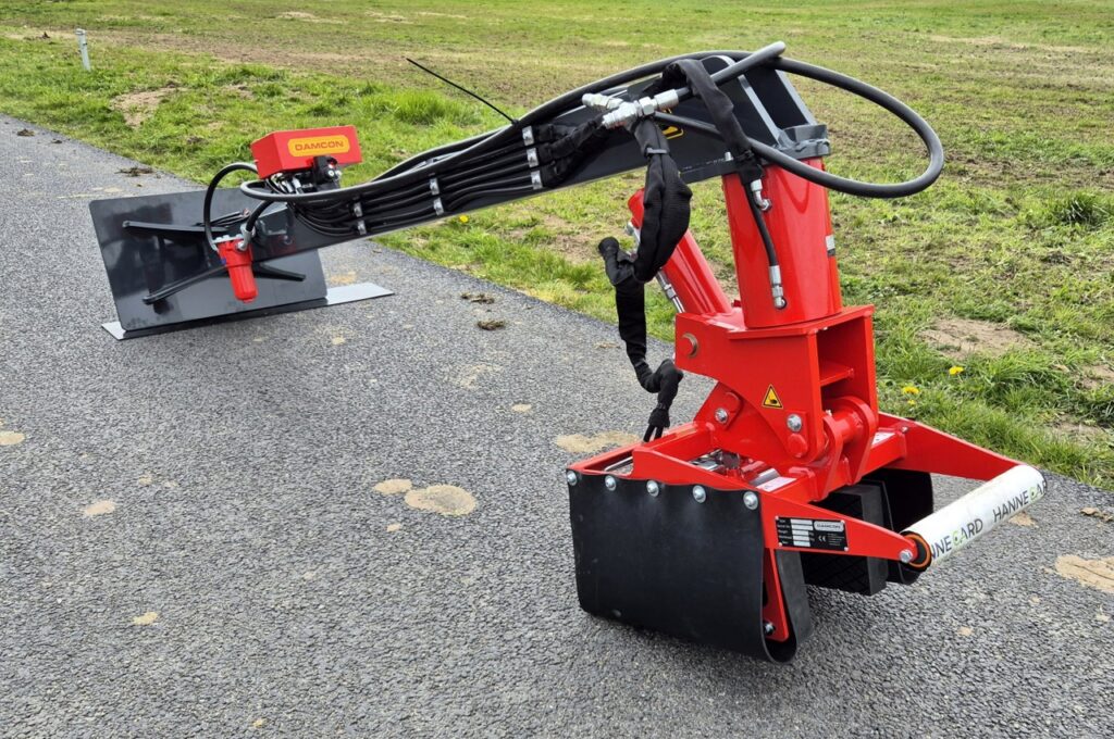 Hydraulische Baumladeklemme (HBK) an Lade Ausleger mit-Rotator und Schnellwechsler für Norcar