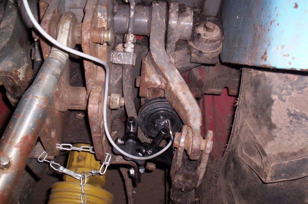 Abstandsanzeige in Transportposition