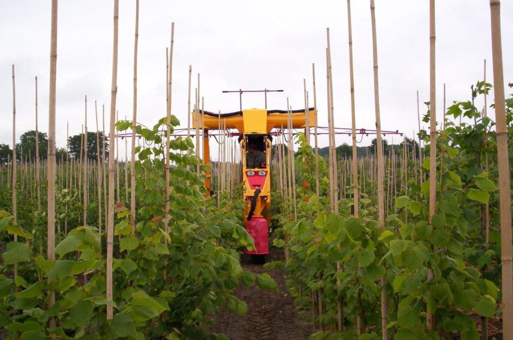 Horizontale Spritzegestänge