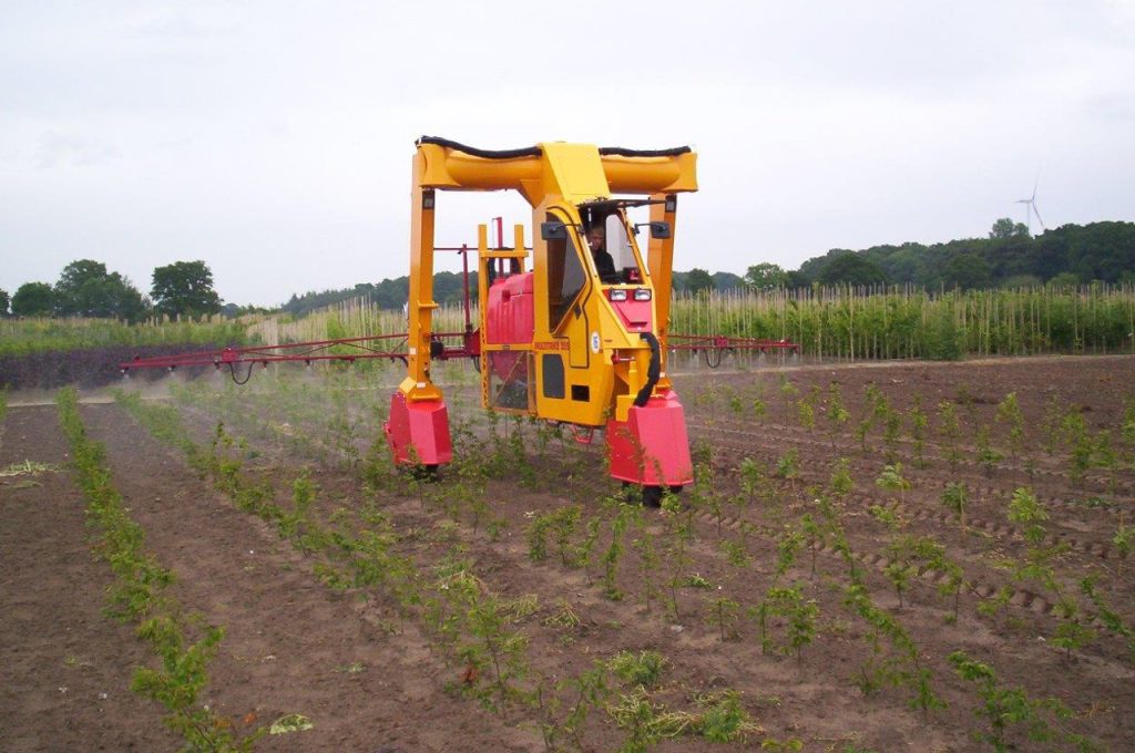 Horizontale Spritzegestänge