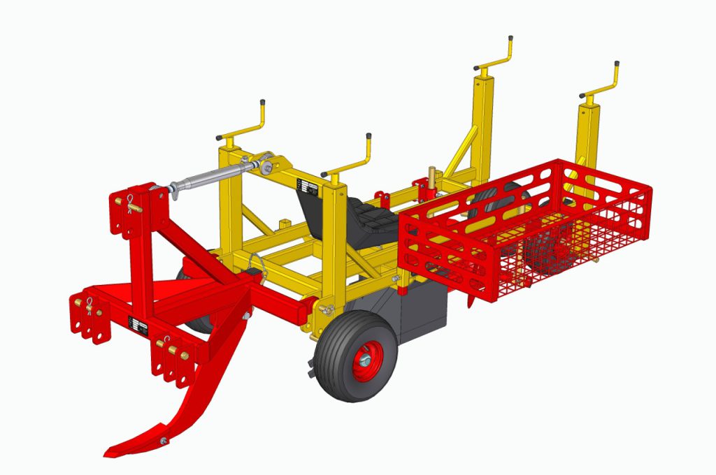Untergrundlockerer vorne, zum Lockern harter Böden
